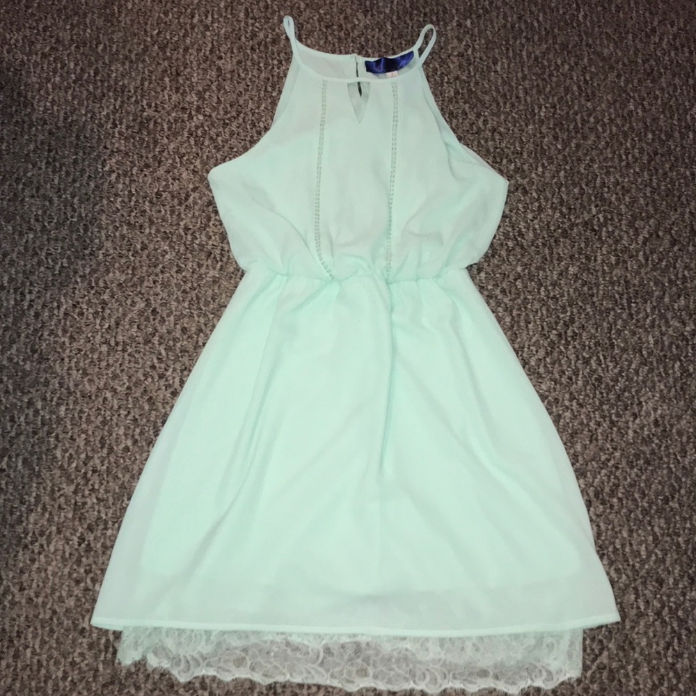 Mint green dress